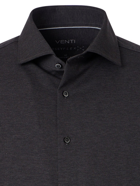 VENTI Comfort Fit Skjorte Antracit Kent Jersey - Visning 1