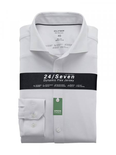 OLYMP No. Six 24/Seven super slim jersey skjorte