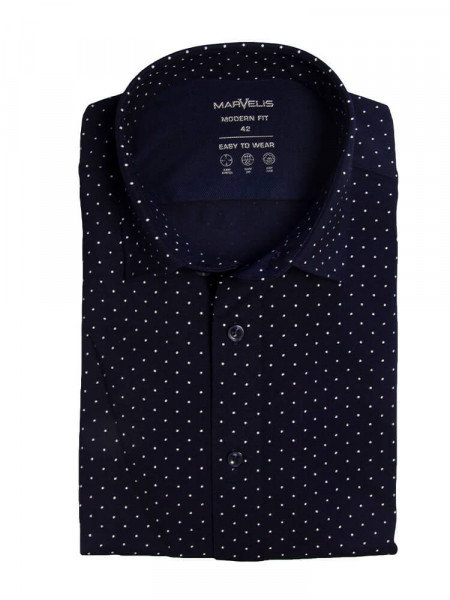 MARVELIS Modern Fit jersey skjorte