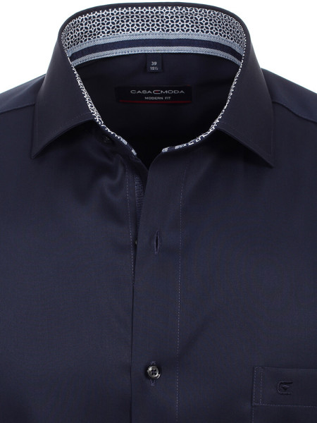 CASAMODA Regular Fit Skjorte Marine Kent Easy Care  - Visning 1