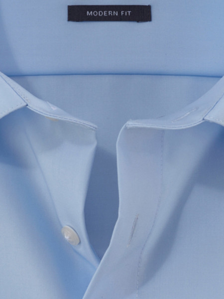 OLYMP Regular Fit Skjorte Lyseblå New Kent Popeline