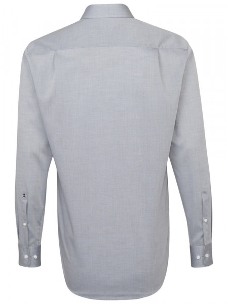 SEIDENSTICKER Regular Fit Skjorte Grå Business Kent Chambray