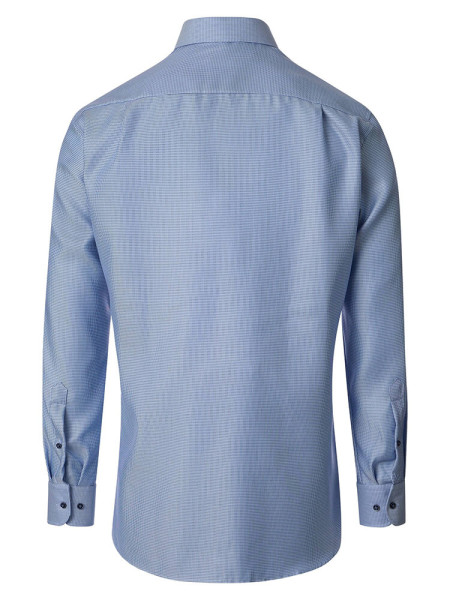 VENTI Comfort Fit Skjorte Medium blå Kent Struktur