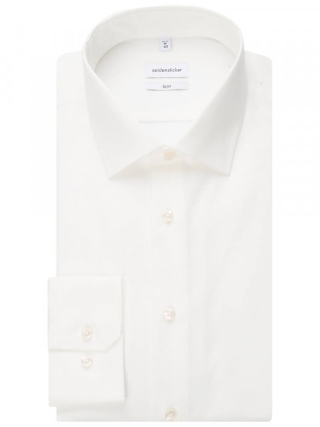 SEIDENSTICKER Slim Fit Skjorte Lys beige Business Kent Popeline - Visning 4
