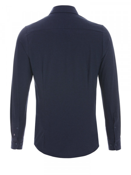 PURE Extra Slim Fit Skjorte Marine Haifisch Jersey