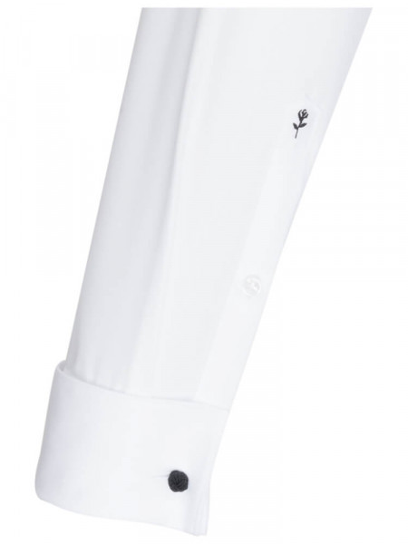 SEIDENSTICKER Slim Fit Skjorte Hvid Kläppchen Popeline - Visning 1