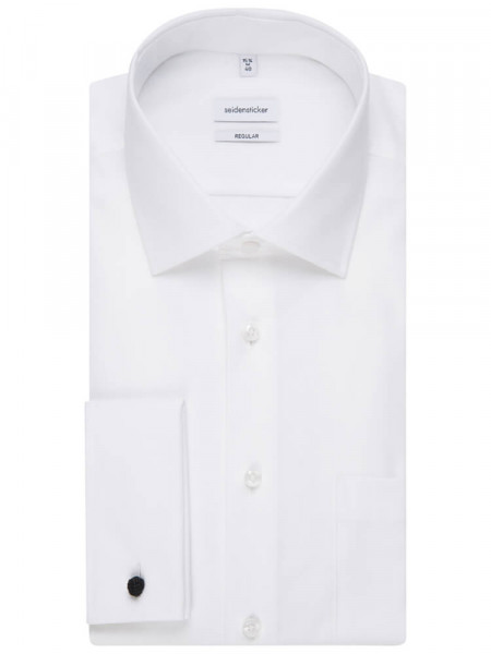 SEIDENSTICKER Regular Fit Skjorte Hvid Business Kent Popeline - Visning 4