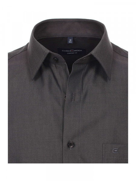 CASAMODA Comfort Fit Skjorte Antracit Kent Popeline - Visning 1