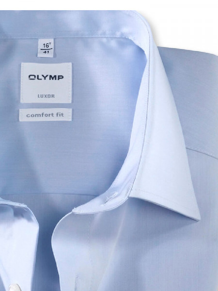 OLYMP Comfort Fit Skjorte Lyseblå New Kent Chambray
