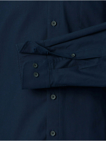 REDMOND Regular Fit Skjorte Marine Button-Down Fein Oxford - Visning 2