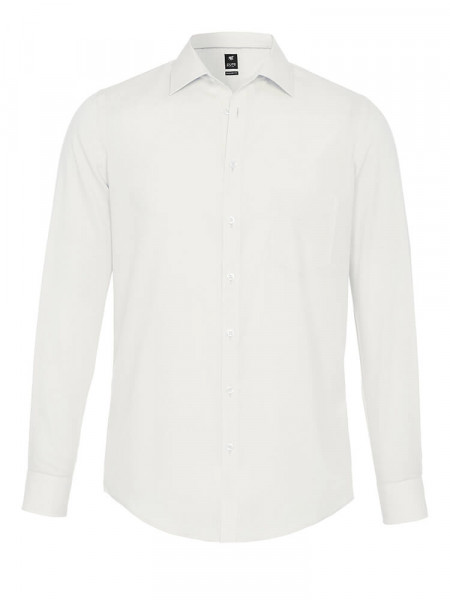 PURE Regular Fit Skjorte Lys beige Kent Popeline - Visning 1