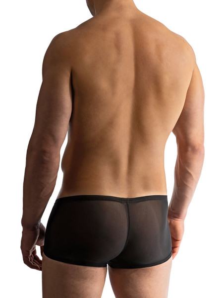 MANSTORE Regular Fit Sort Microfaser