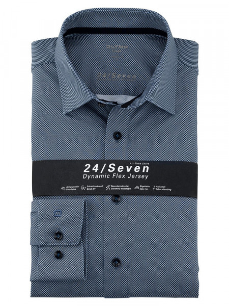 OLYMP Luxor 24/Seven modern fit jersey skjorte