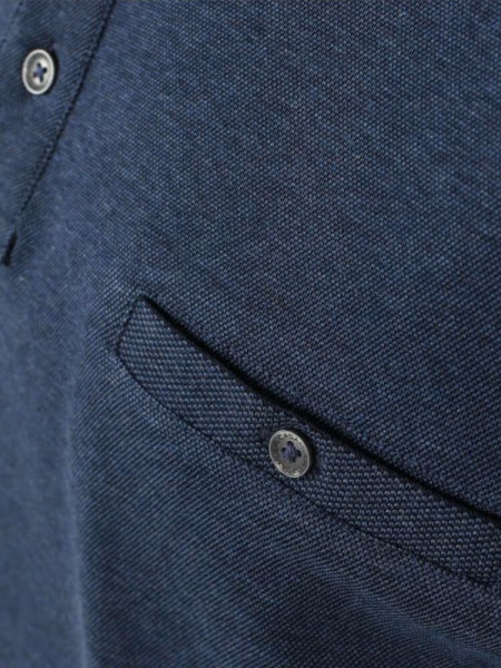 CASAMODA Polo Medium blå Piqué - Visning 2