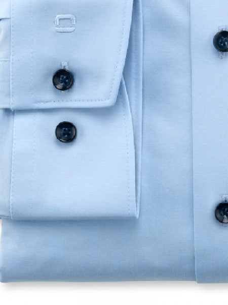OLYMP Regular Fit Skjorte Lyseblå New Kent Jersey - Visning 2