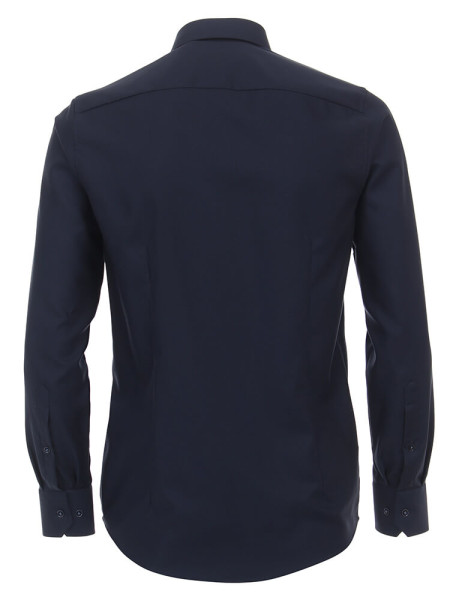 VENTI Regular Fit Skjorte Mørkeblå Kent Struktur