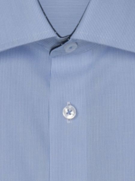 SEIDENSTICKER Regular Fit Skjorte Lyseblå Business Kent Popeline - Visning 2