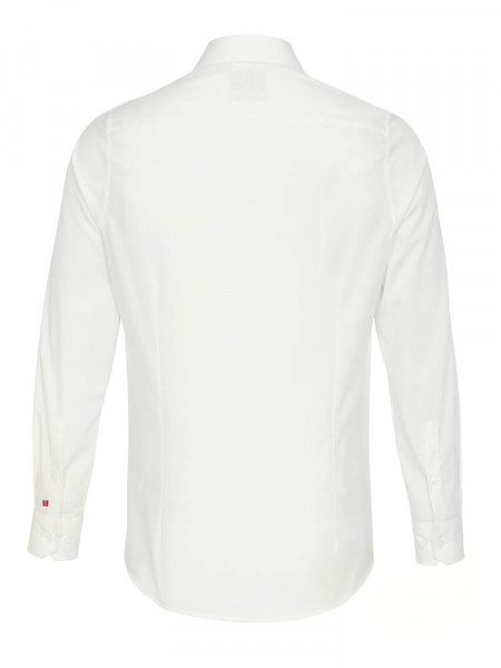 PURE Slim Fit Skjorte Lys beige Kent Popeline