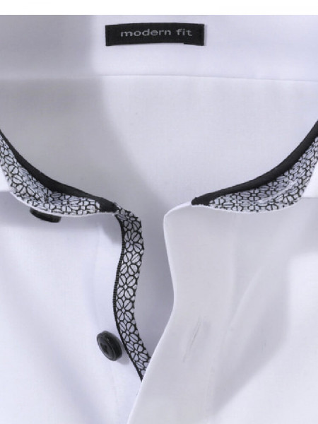 OLYMP Regular Fit Skjorte Hvid Global Kent Popeline - Visning 1