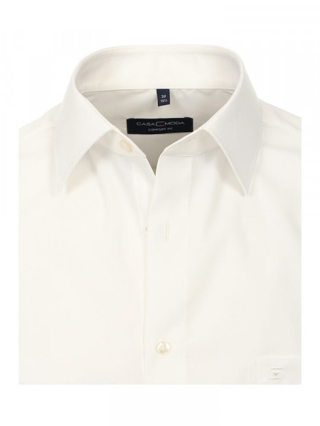 CASAMODA Comfort Fit Skjorte Lys beige Kent Popeline - Visning 1