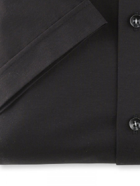 OLYMP Slim Fit Skjorte Sort New York Kent Jersey - Visning 2