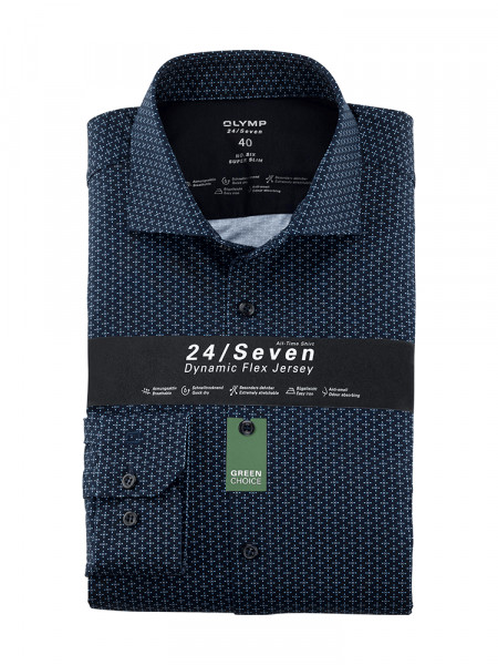OLYMP No. Six 24/Seven super slim jersey skjorte
