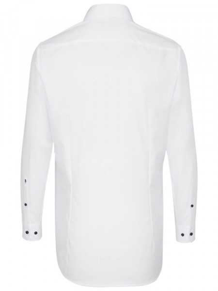 SEIDENSTICKER Extra Slim Fit Skjorte Hvid Business Kent Popeline