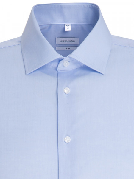SEIDENSTICKER Slim Fit Skjorte Lyseblå Business Kent Chambray - Visning 2