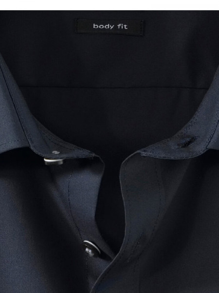 OLYMP Slim Fit Skjorte Marine New York Kent Uni Stretch - Visning 1