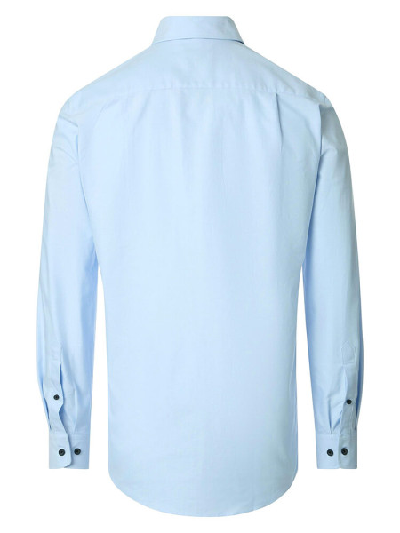 REDMOND Comfort Fit Skjorte Lyseblå Button-Down Fein Oxford