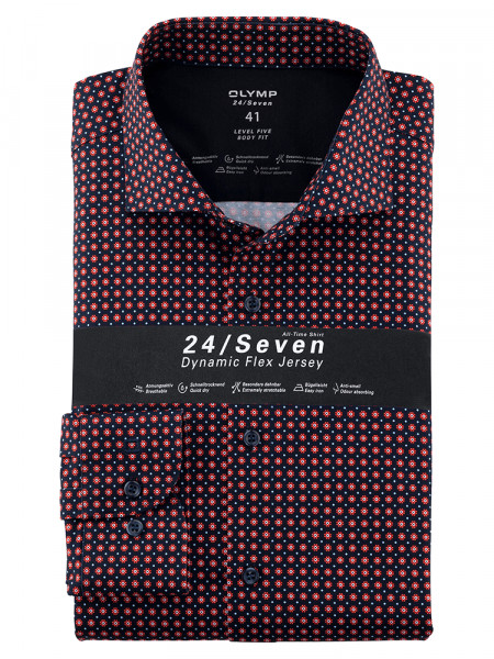 OLYMP Level Five 24/Seven body fit jersey skjorte