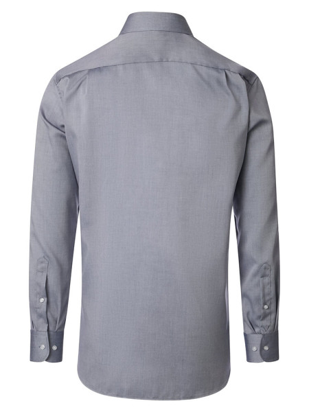 VENTI Comfort Fit Skjorte Røgblå Button-Down Fein Oxford