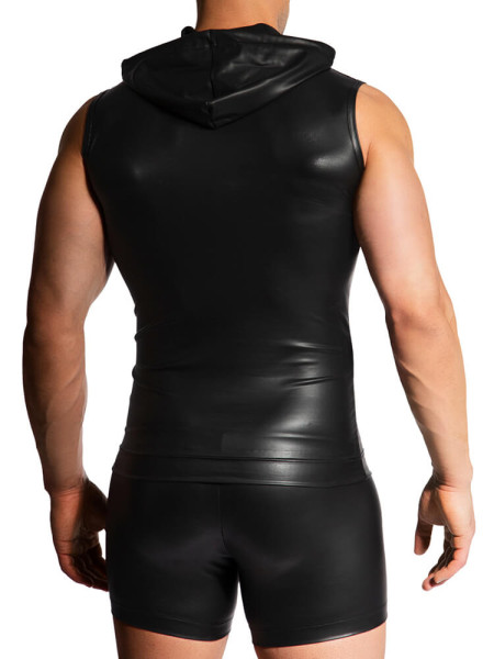 MANSTORE Regular Fit Sort Microfaser