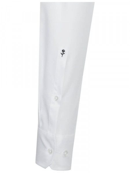 SEIDENSTICKER Slim Fit Skjorte Hvid Business Kent Struktur - Visning 1