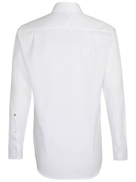 SEIDENSTICKER Regular Fit Skjorte Hvid Business Kent Struktur