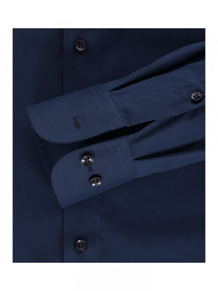 CASAMODA Regular Fit Skjorte Marine Kent Popeline - Visning 2