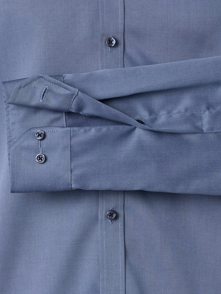 VENTI Slim Fit Skjorte Røgblå Kent Popeline - Visning 2