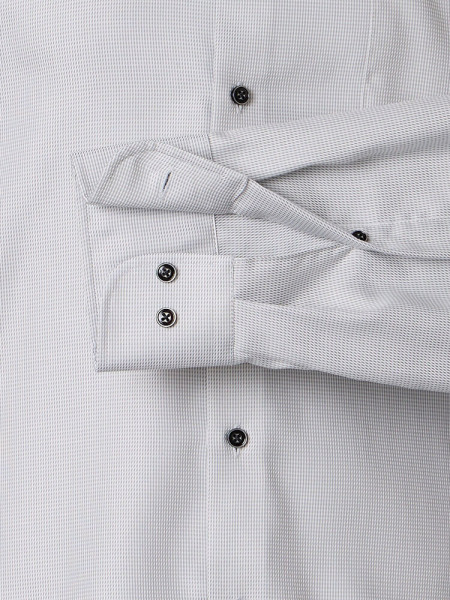 VENTI Comfort Fit Skjorte Lysegrå Kent Struktur - Visning 2