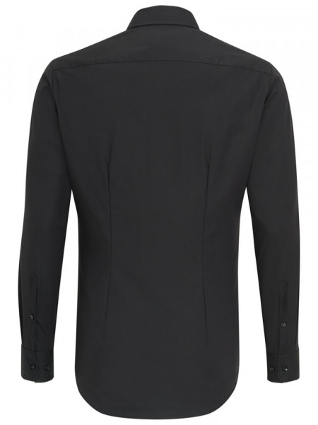 SEIDENSTICKER Extra Slim Fit Skjorte Sort Business Kent Popeline