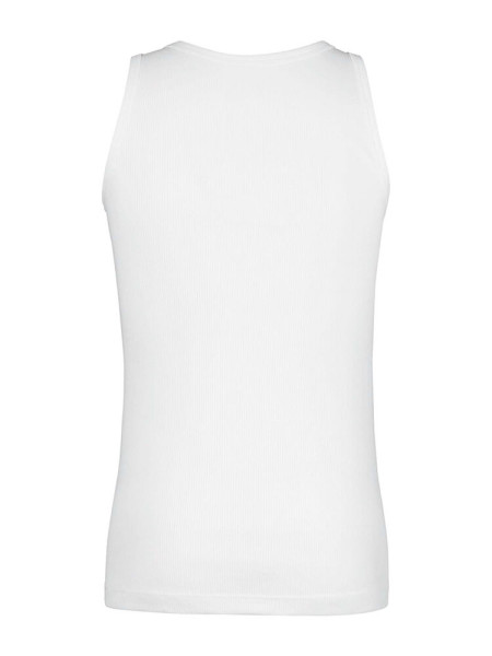 HUBER Regular Fit Hvid Doppelrippenstich