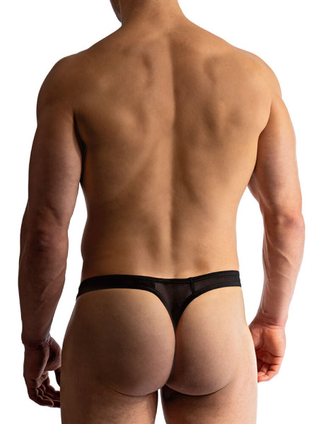 MANSTORE Regular Fit Sort Microfaser