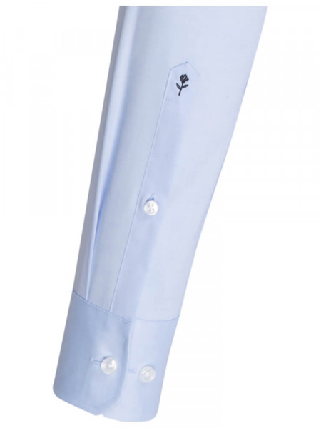 SEIDENSTICKER Slim Fit Skjorte Lyseblå Business Kent Chambray - Visning 1