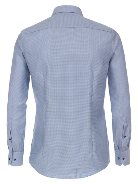 VENTI Regular Fit Skjorte Medium blå Kent Struktur