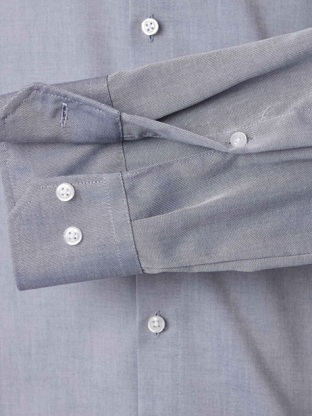 VENTI Regular Fit Skjorte Røgblå Button-Down Fein Oxford - Visning 2