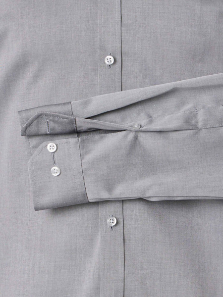 VENTI Slim Fit Skjorte Grå Kent Popeline - Visning 2