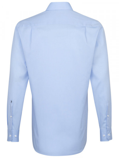 SEIDENSTICKER Regular Fit Skjorte Lyseblå Business Kent Fil à Fil