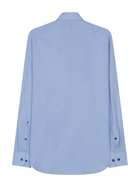 SEIDENSTICKER Tailored Fit Skjorte Lyseblå Business Kent Fil à Fil