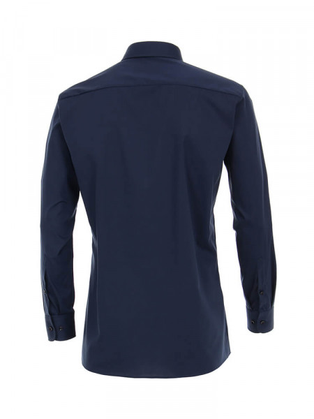 CASAMODA Regular Fit Skjorte Marine Kent Popeline