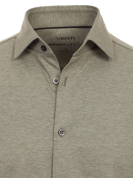 VENTI Regular Fit Skjorte Grøn Kent Jersey - Visning 1