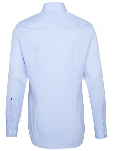 SEIDENSTICKER Tailored Fit Skjorte Lyseblå Business Kent Chambray
